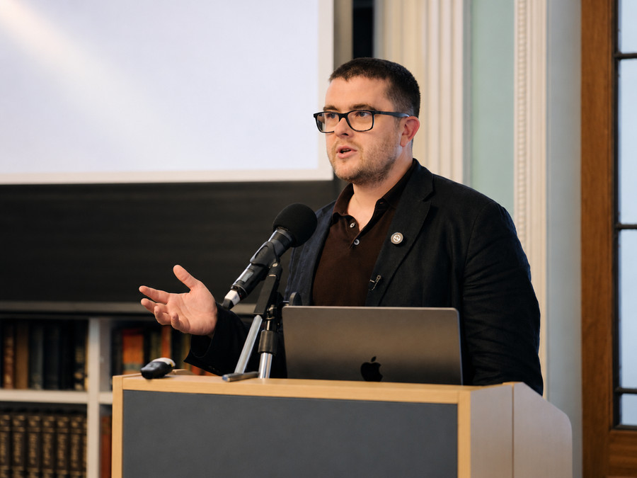 Eugene Vyborov speaking at The Emergence